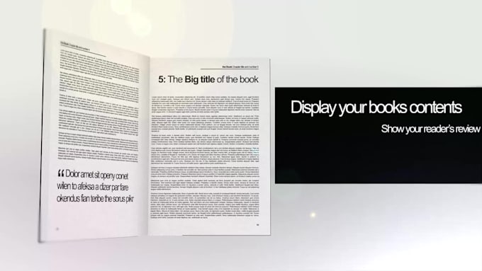 Best Deals! I will create a book promotional video animation  for $30