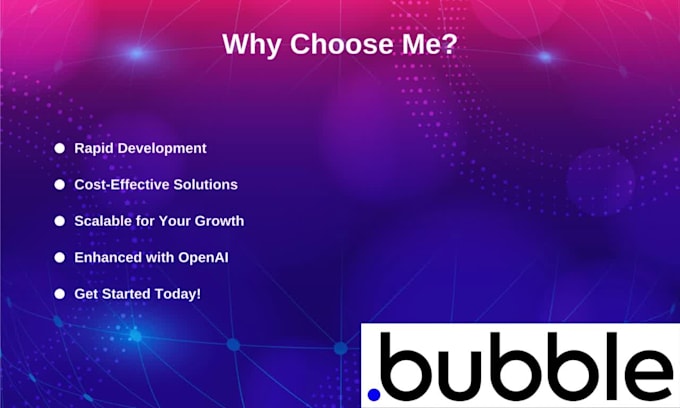 be your bubble io developer, bubble app developer to create mvp, automations