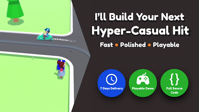 develop a hyper casual mobile game in unity