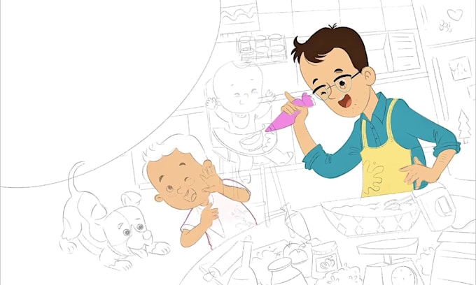 draw cute children book illustrations