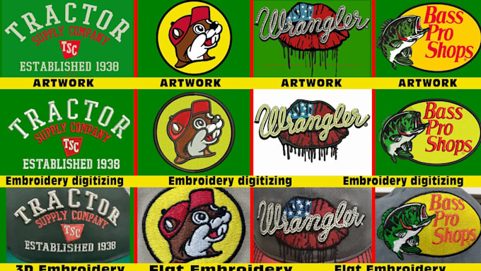 do any embroidery digitizing hat cap patch logo in 1 hour