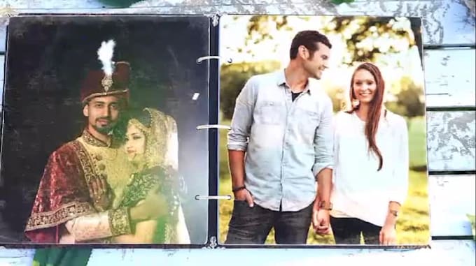 make an album for wedding,