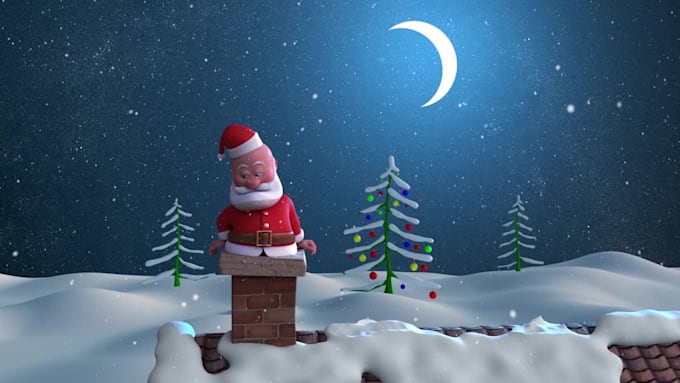 make a beautiful christmas greeting card video