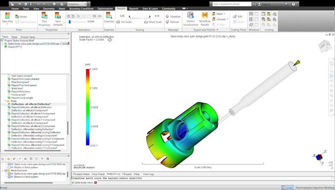 analyze plastic injection molds using autodesk moldflow