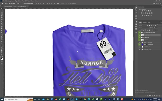 create PSD custom tshirt mockup
