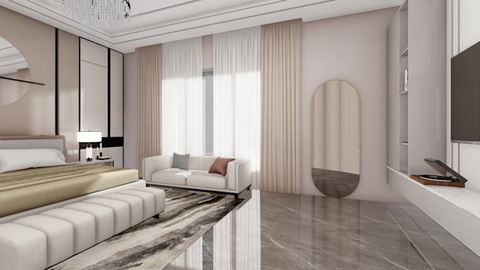 create modern bedroom interior design