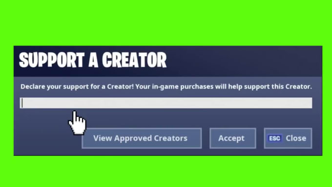 How to get a Support a Creator Code for Fortnite 