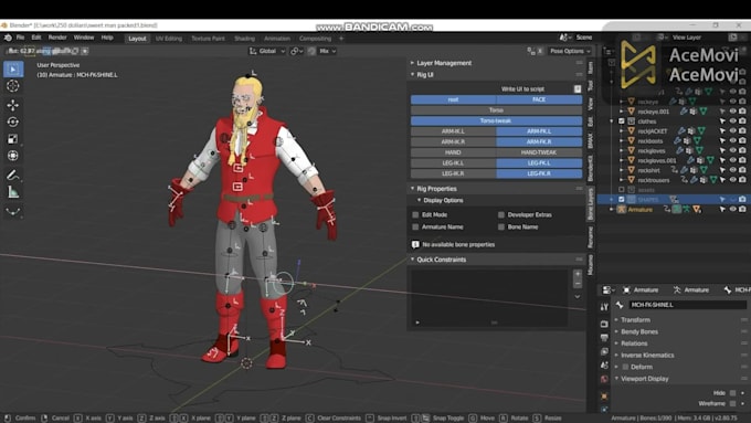 Do full rigging for your character full fk,ik by Kerolosthrwat | Fiverr