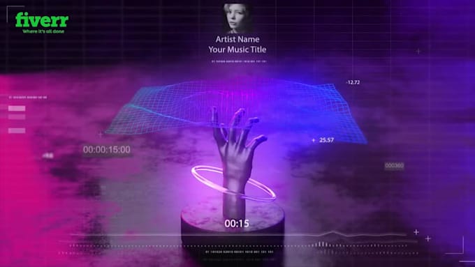 make this modern music visualizer or audio visualizer