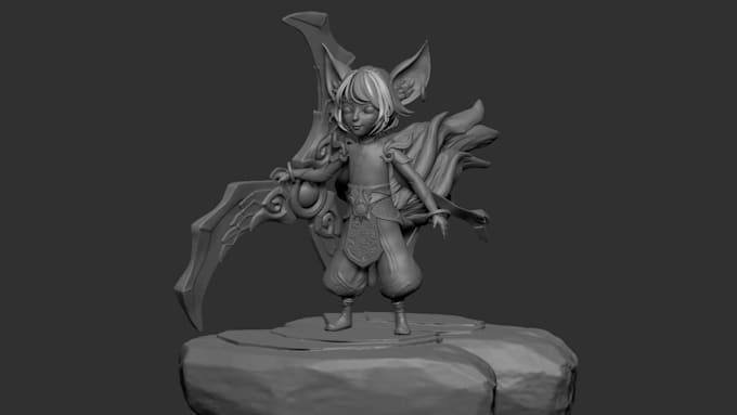 convert any 2d character sketch into 3d print ready model