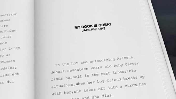 Big Deals! I will make book trailer or book promo videos  for $30