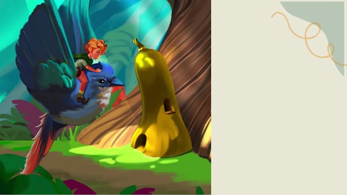 create whimsical childrens book illustrations and cover