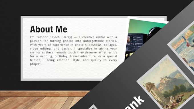create photo collages and quality videoslides for you