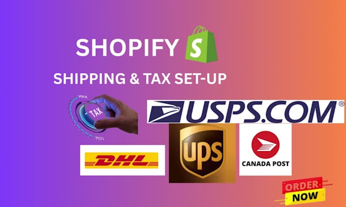 set up shopify shipping settings and shopify tax set up
