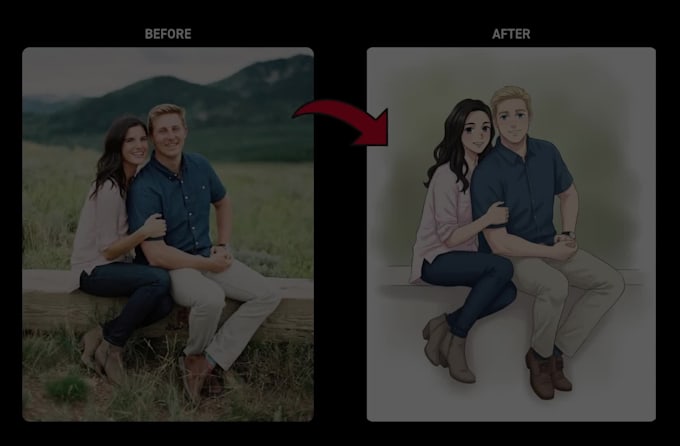 transform your photo into popular comic anime style