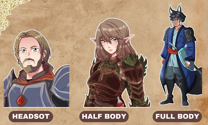 draw your custom dnd dungeons and dragons character