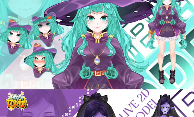 design special vtuber model live2d for streaming