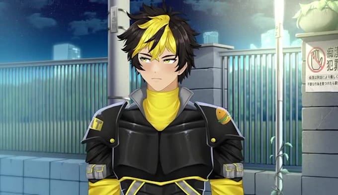 design vtuber model high quality and rigging live2d in anime style
