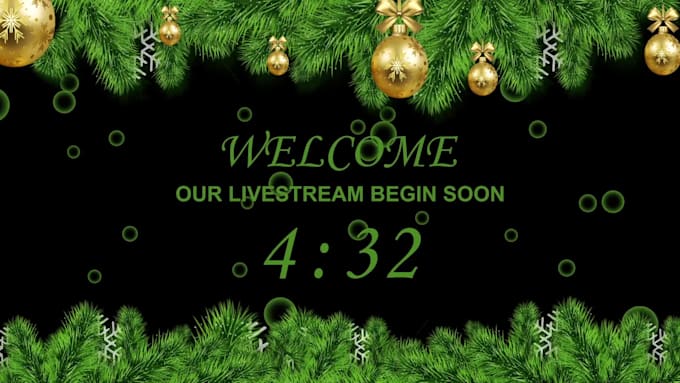 create motion graphics countdown church timer video