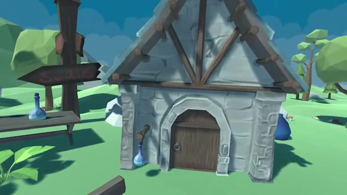 do 3d environment design in unity and blender