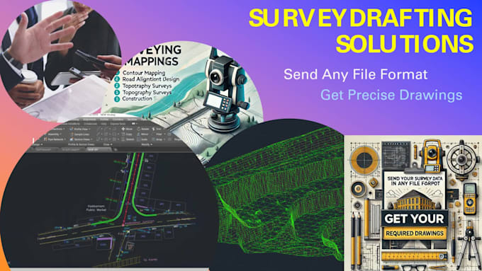 draw professional survey drawings, topography maps, and site plans