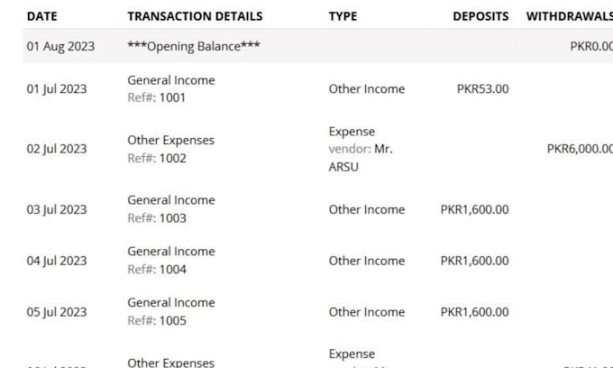 do bookkeeping on zoho books and accounting