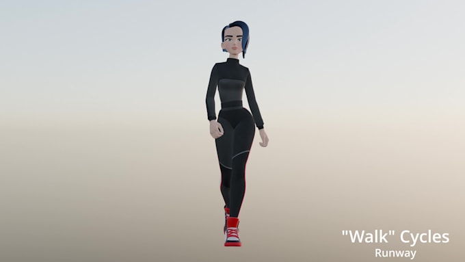 animate your 3d character walk cycle or other action