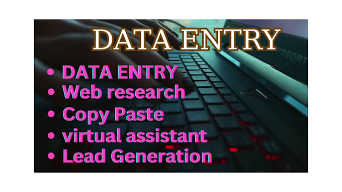 Data entry excellence fast and reliable service by Pronoy_hossen | Fiverr