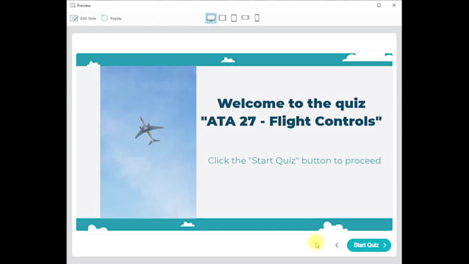 develop lms elearning course or quiz in scorm, aicc or cmi5