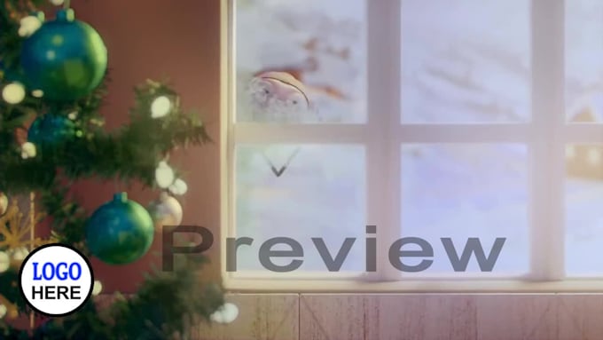 add logo or text in greetings video