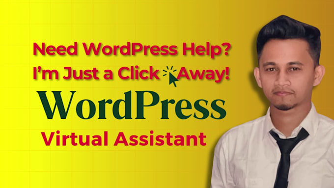 be your virtual assistant for wordpress website management