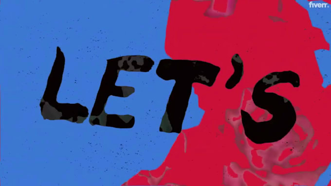create animated lyric video, music video, motion graphics and kinetic typography