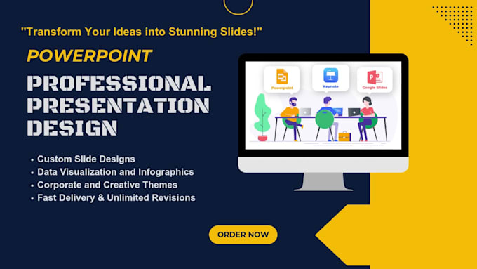 design a modern and superior powerpoint presentation in 18h