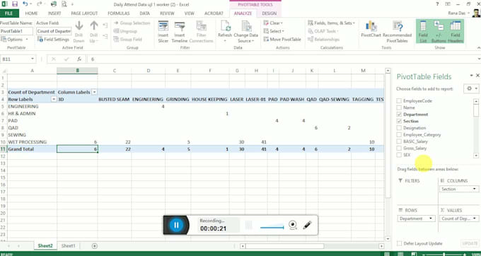 do data entry, data analysis, VA, organogram charts