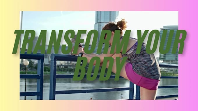 do a captivating weight loss promo video, weight loss, fitness product video ads