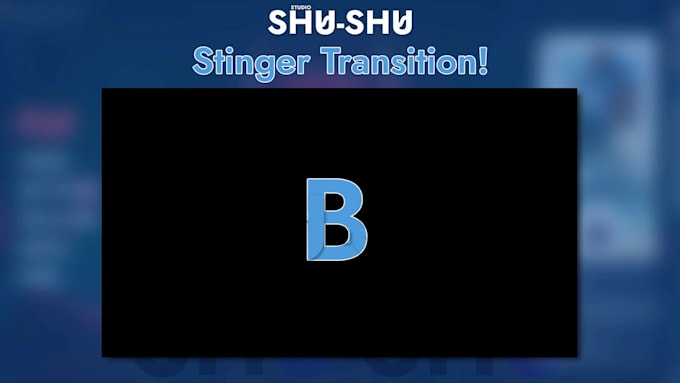 a custom stinger transition for your stream