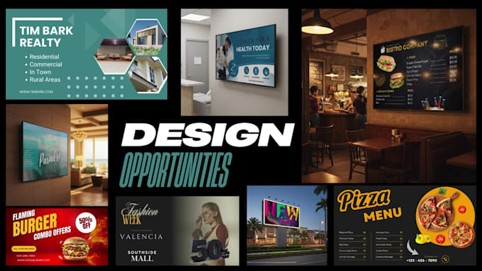 create world class digital signs, menus, marketing videos