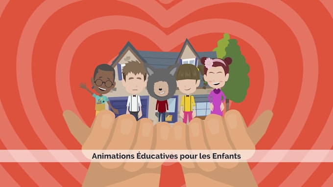 create an animated video in french