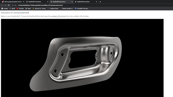 make user interactive usdz,glb,gltf 3d model for your website, VR, ar