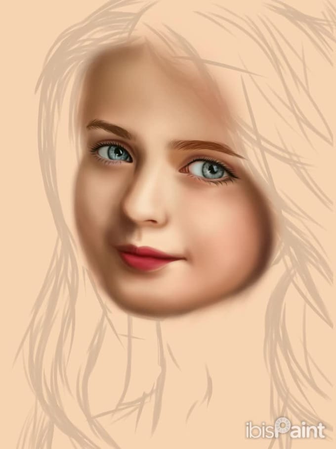 draw your face into realistic art digital