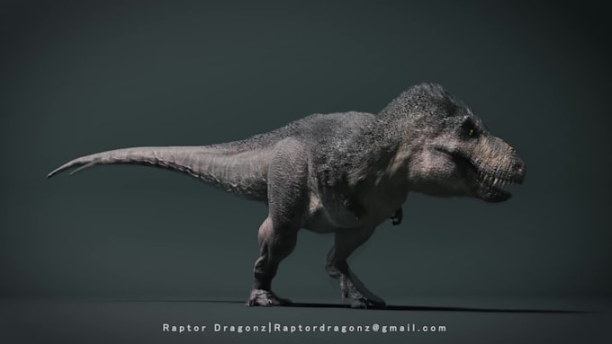 make realistic 3d dinosaur and character animations for games