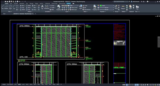 do millwork, furniture and casework shop drawings