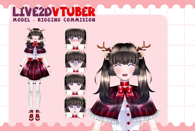 create custom vtuber model for live2d streaming