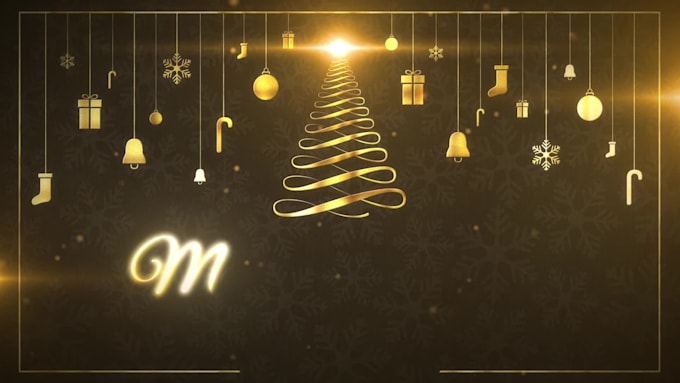 create an awesome merry christmas greetings video
