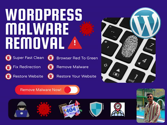 remove malware and secure your hacked wordpress website