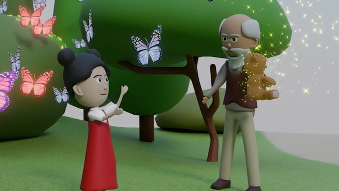 create 3d cartoon characters in blender