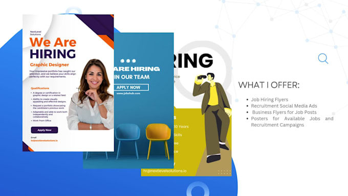 design professional job hiring flyers and ads within 8hrs