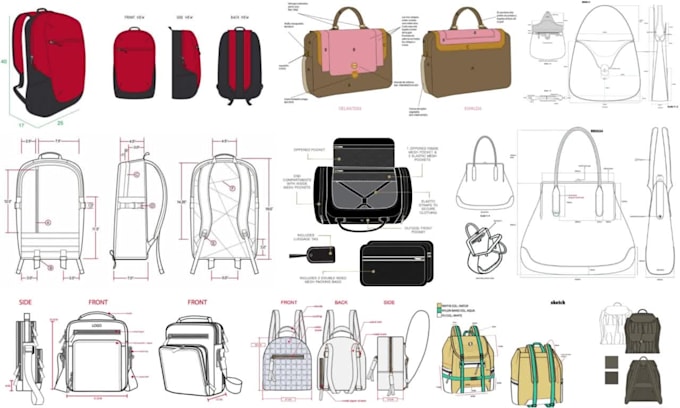 design tech pack duffle bag, handbag, bag design, backpack, bag tech pack