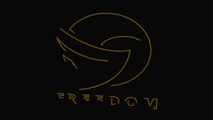 design your 3d metallic silver gold logo