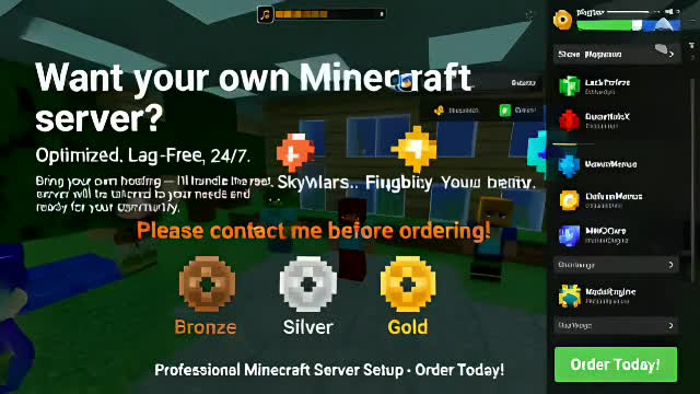 create a minecraft server with advance and latest features
